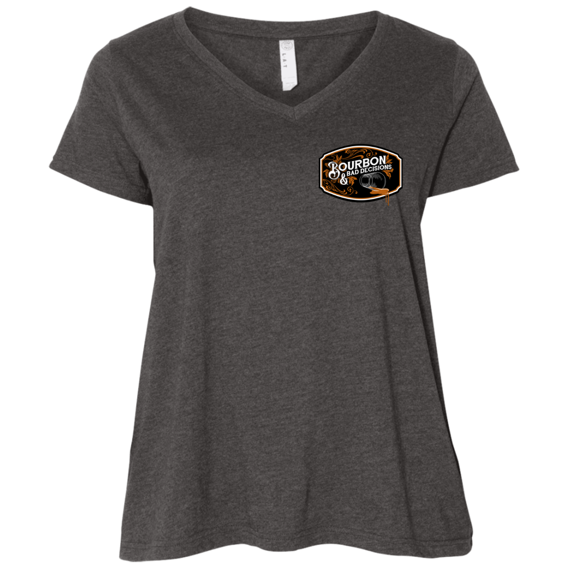 3807 Ladies' Curvy V-Neck T-Shirt – BetterThanPretend